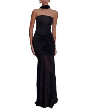 Amanda Royal Maxi Dress - Black