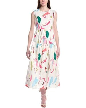 CROSBY BY MOLLIE BURCH Arlo Linen-Blend Dress - White