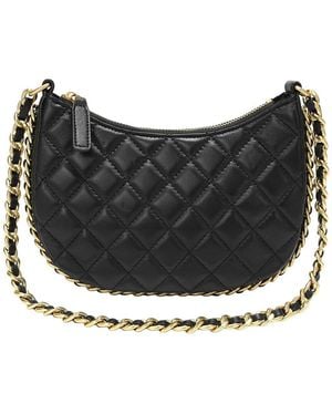 Tiffany & Fred Paris Tiffany And Fred Paris Quilted Leather Chain Shoulder Bag - Black