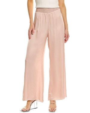 Chaser Brand Smocked Wide Leg Pant - Pink