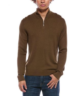 Theory Walton 1/4-Zip Jumper - Brown