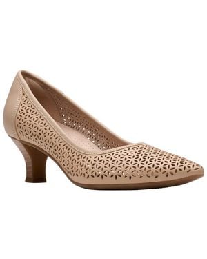 Clarks Kepley Sky Leather Pump - Brown