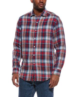 J.McLaughlin Gramercy Linen Shirt - Red