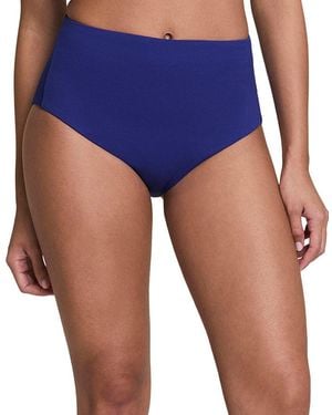 Spanx Pique Hi-Rise Shaping Cheeky Bottom - Blue