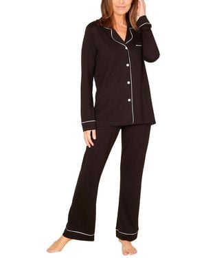 Cosabella 2Pc Bella Top Pant Pyjama Set - Black