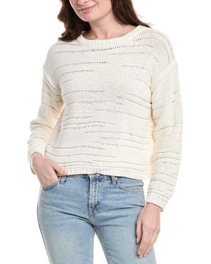 Vince Camuto Drop-Stitch Jumper - White