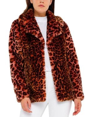 Unreal Fur Urban Tiger Blazer - Red
