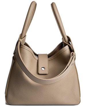 Adele Berto Leather Tote - Brown