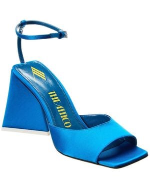 The Attico Piper Satin Sandal - Blue