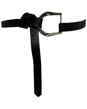 Ada Catu Leather Belt - Black