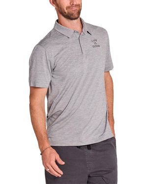 Life Is Good. Sun Crusher Polo Shirt - Grey