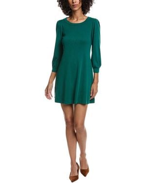 Michael Stars Sinclair Puff Sleeve T-Shirt Dress - Green