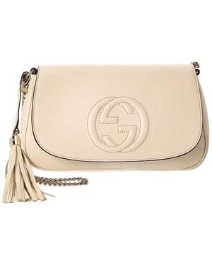 Gucci Leather Soho Crossbody (Authentic Pre-Loved) - Natural
