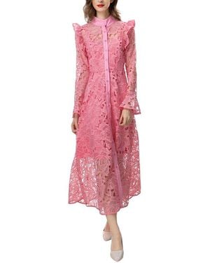 LIONELLO SALVI Midi Dress - Pink