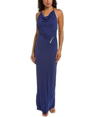 Halston Christina Gown - Blue