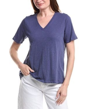 Eileen Fisher V-Neck T-Shirt - Blue
