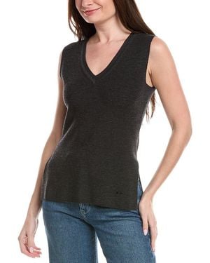 Akris Wool-Blend Knit Tank Top - Black