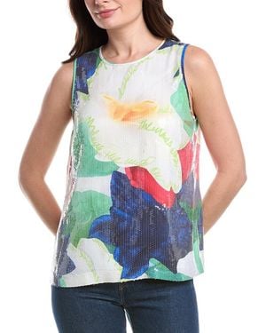 Tommy Bahama Penney Blooms Sequin Tank - Blue