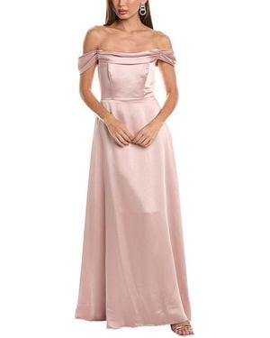 The Dessy Group Dessy Collection Off-The-Shoulder Gown - Pink