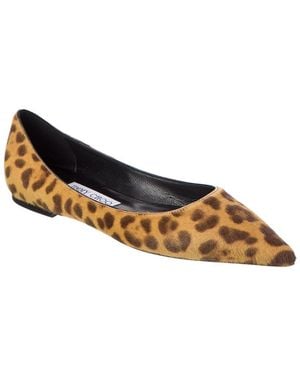Jimmy Choo Love Haircalf Flat - Brown