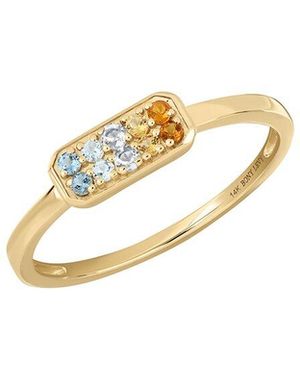 Bony Levy 14K Colour 14K 0.15 Ct. Tw. 10 Mix Stackable Ring - Metallic