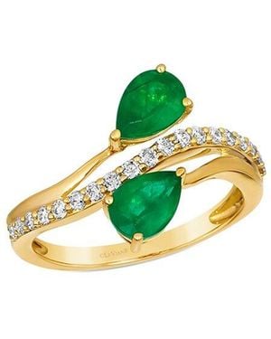 Le Vian Le Vian New Emerald 14K 1.12 Ct. Tw. Diamond & Emerald Ring - Green