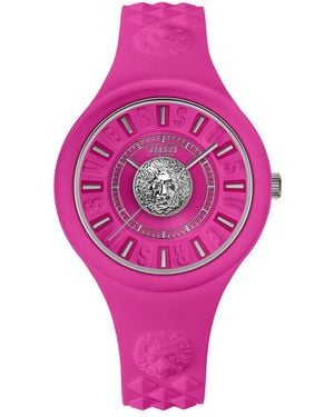 Versus Versus By Versace Fire Island Lion Watch - Pink