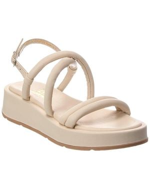 La Canadienne Abi Leather Platform Sandal - Metallic