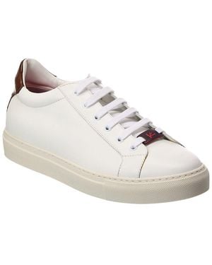 Isaia Leather Trainer - White