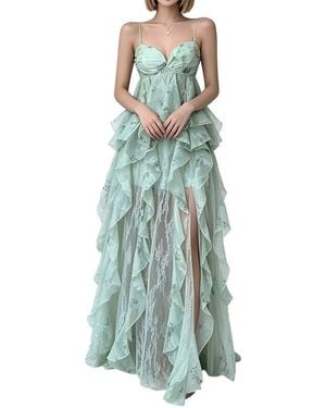 Linda Charm Sleeveless Maxi Dress - Green