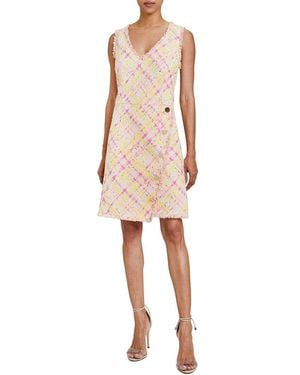 Santorelli Elia Asymmetric Sheath Dress - Natural
