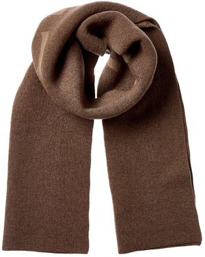 Givenchy Double Face Wool & Cashmere-Blend Scarf - Brown