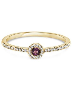 Sabrina Designs 14K 0.13 Ct. Tw. Diamond & Amethyst Ring - White