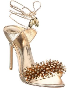 Alexandre Birman Zaya Leather Sandal - Metallic