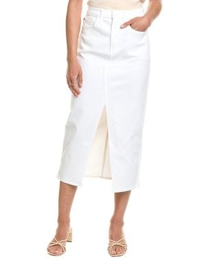 Hudson Jeans Midi Skirt - White