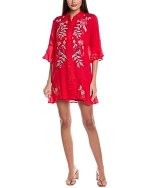 Johnny Was Petite Tiered Flounce Dress