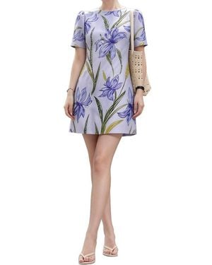 BRC By BURRYCO Short Sleeve Mini Dress - Blue