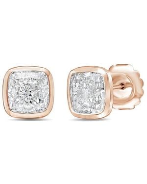 Diana M. Jewels Diana M. 14K Rose 8.00 Ct. Tw. Lab-Grown Diamond Stud Earrings - White