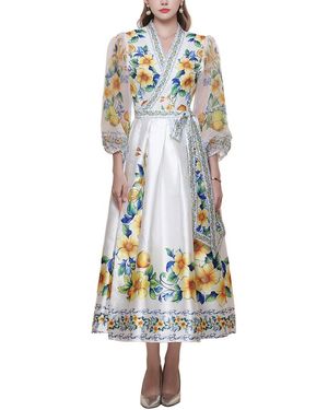 Kaimilan Midi Dress - White