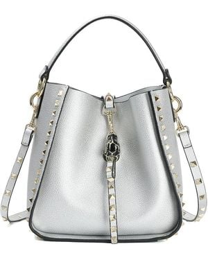 Tiffany & Fred Paris Leather Hobo Shoulder Bag - White