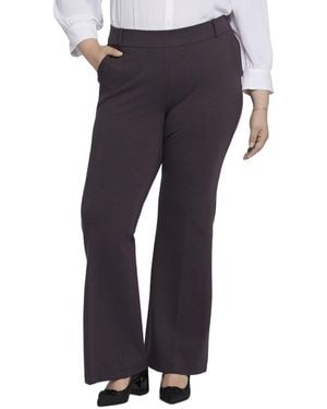 NYDJ Plus Pull On Flare Leg Trouser - Blue