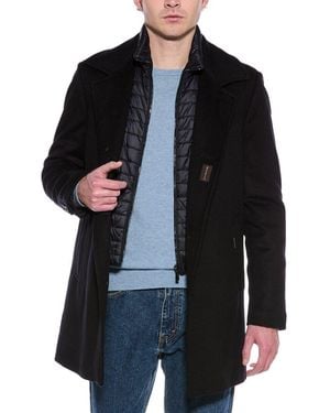 Moorer Monferra Wool & Cashmere-Blend Coat - Black