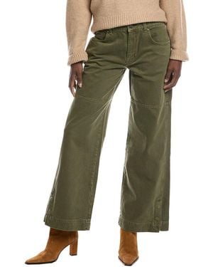 Free People Benji Relaxed Wide Leg Pant - Green
