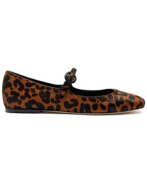 Larroude Larroudé Blair Calf Hair Ballet Flat - Brown