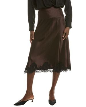 Anne Klein Bias Flared Skirt - Black