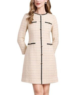 LEBRIN ATELIER Wool-Blend Mini Dress - Natural