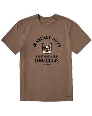 Life Is Good. Crusher T-Shirt - Brown