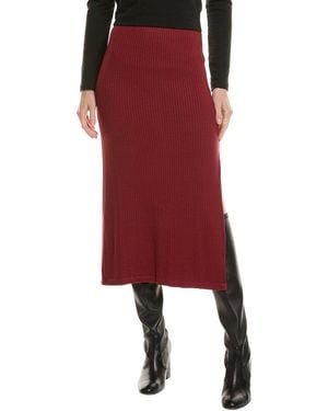 Bella Dahl Rib Skirt - Red
