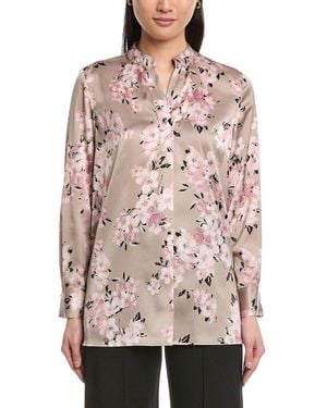 Anne Klein Popover Blouse - Pink