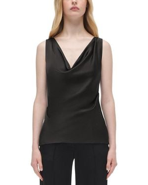 Jonathan Simkhai Nubia Draped Top - Black